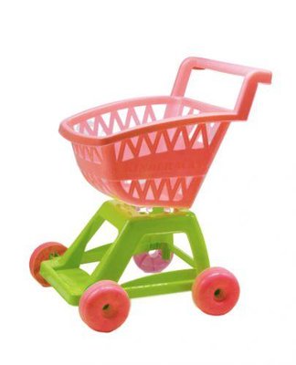 Пластиковий дитячий візок для супермаркету Kinderway рожевий KW-36-001_к фото 1