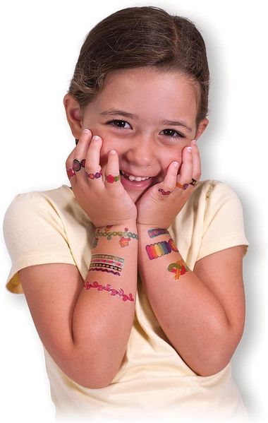 Набір дитячих безпечних тимчасових татуювань Melissa & Doug Браслети 130 штук MD2194 фото 3