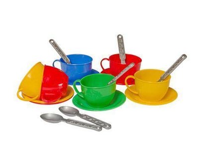 Набор игрушечной посуды ТехноК Чайный сервиз 18 предметов 0465 фото 1