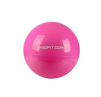 Мяч для фитнеса (фитбол) ProfitBall 65 см Розовый MS 0382 фото 1