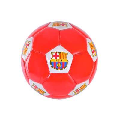 Футбольный мяч №3 Bambi Barcelona PVC диаметр 18 см Красный FB190301 фото 1