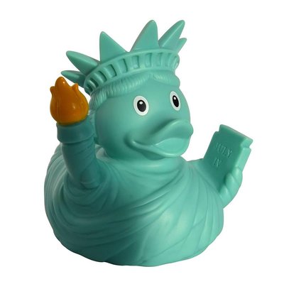Стильна тематична гумова качечка FunnyDucks "Статуя Свободи" L1991 фото 1
