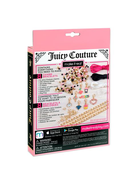 Juicy Couture Мини набор для создания шарм-браслетов «Розовый звездопад» фото 2