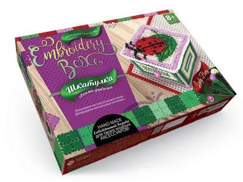 Набір для вишивання Danko Toys Скринька Embroidery Box Весняний садок EMB-01-06 фото 2