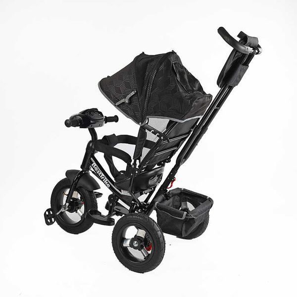 Детский трехколесный велосипед Best Trike интерактивный надувные колеса черный 3390 / 39-211 фото 3
