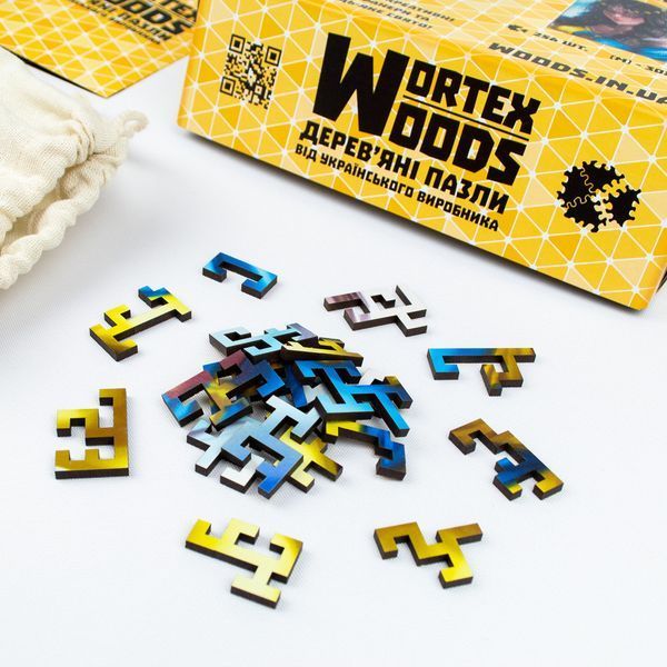 Дерев'яний пазл 40х50 см Wortex Woods Ейфелева вежа 426 фігурних елементів PZL41001L фото 4