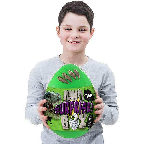 Яйце - сюрприз для хлопчиків Danko Toys Dino Surprise укр зелений DSB-01-01U фото 3