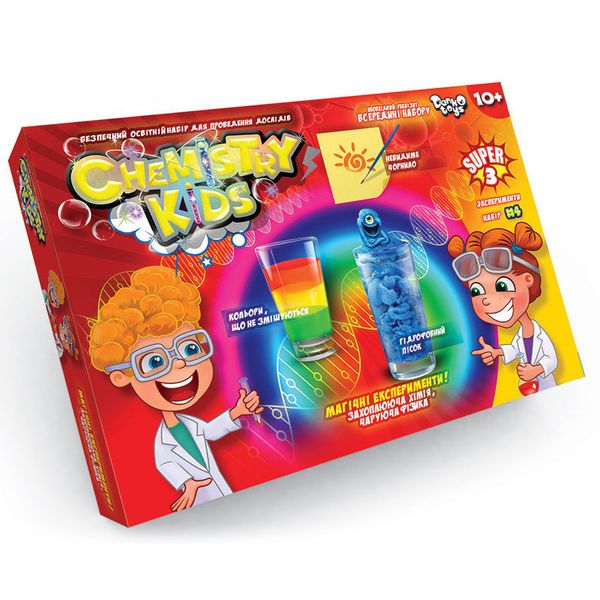 Набір для проведення дослідів Danko Toys Chemistry Kids (укр) CHK-02-04U фото 1