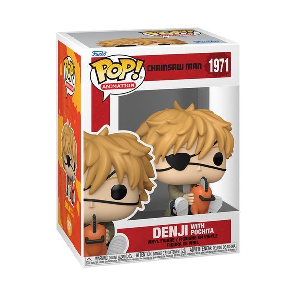 Игровая фигурка FUNKO POP! Человек-бензопила Дэнджи и Почита 9,6 см 86484 фото 2