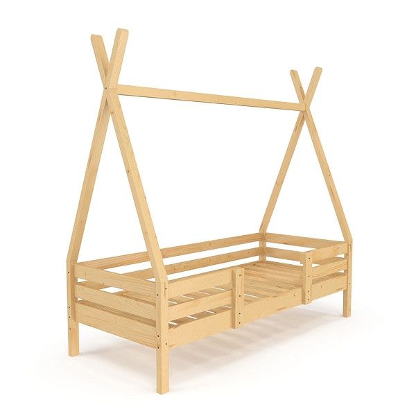 Дерев'яне ліжко для підлітка SportBaby Вігвам лак 190х80 см фото 5