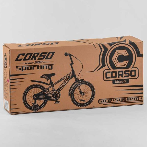 Велосипед дитячий двоколісний 16" CORSO Sporting рожевий R-16416 фото 2