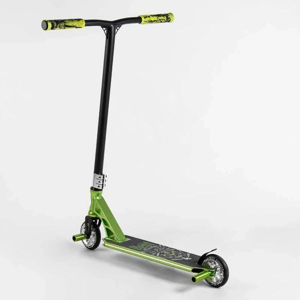 Трюковый самокат Best Scooter Spider HIC-система, пеги, анод, колёса 110 мм зелёный 53442 фото 3