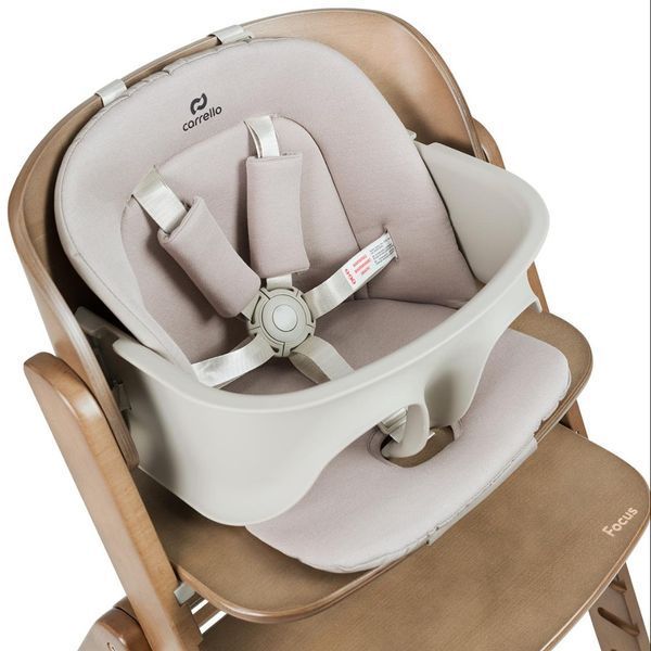Стульчик для кормления CARRELLO Focus деревянный с шезлонгом Whisper Grey CRL-16801 фото 8