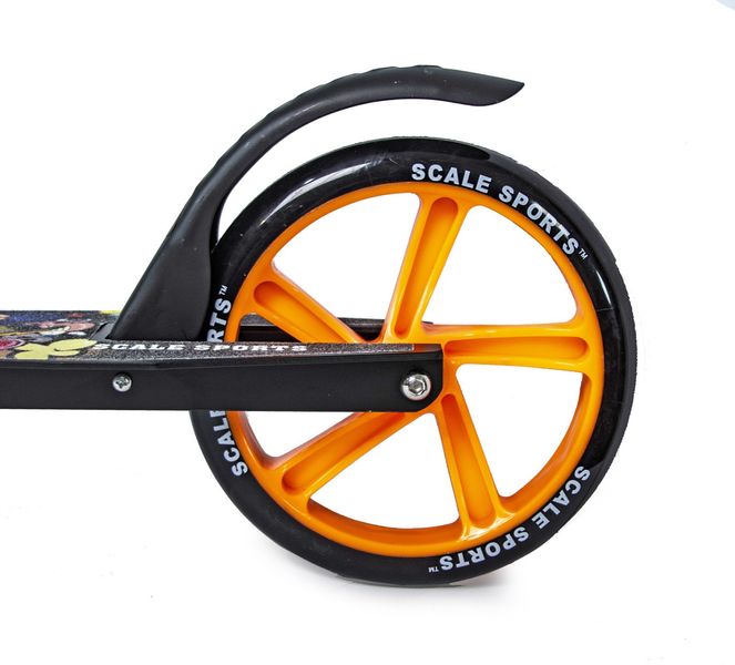 Самокат Scale Sports SS-15 оранжевый двухколесный складной колеса 200 мм фото 5
