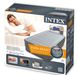 Велюровый надувной матрас для отдыха и сна Intex одинарный с электронасосом 99х191х46см 64412 фото 5