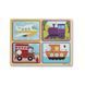 Деревянные пазлы 4 в 1 "Транспорт" Melissa&Doug 4 пазла по 4 элемента MD31361 фото 3
