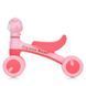 Дитячий перший біговел Bambi Little Bear колеса 6" музичний пластиковий рожевий M 5762 фото 3
