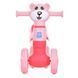 Дитячий перший біговел Bambi Little Bear колеса 6" музичний пластиковий рожевий M 5762 фото 2