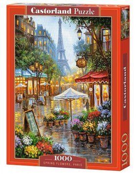 Пазлы Castorland "Улочки Парижа Spring flowers Paris" 1000 элементов 68 х 47 см С-103669 фото 1