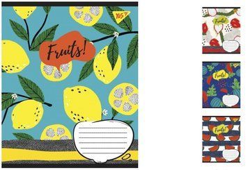 Учебные тетради в клетку на 18 листов YES Fruits 25шт. 765825 фото 1
