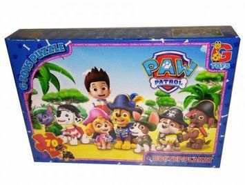 Пазлы G-Toys "Щенячий патруль: пираты" 70 элементов + постер 21 х 30 см PW0823 фото 1