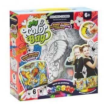 Набір для розфарбовування сумки міні Danko Toys My Color Bag Метелик укр mCOB-01-05U фото 1