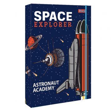 Папка для тетрадей 1 Вересня Space формат В5 картон резинка 491806 фото 1