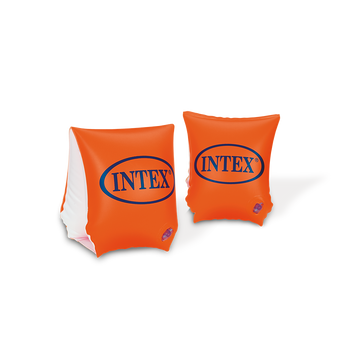 Детские нарукавники для плавания на 3-6 лет надувные Intex 23х15 см (2 шт) оранжевый 58642 фото 1