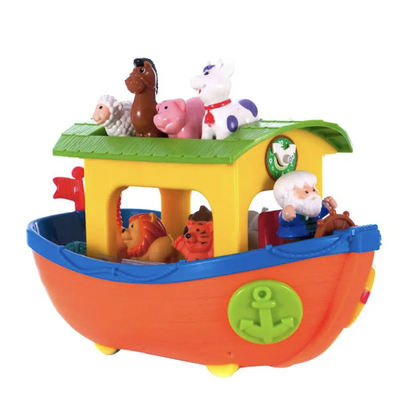 Інтерактивний ігровий набір для малюків KiddieLand Ноїв ковчег на колесах, укр фото 1
