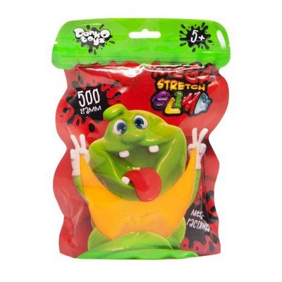 Слайм Danko Toys Mega Stretch Slime 500 г рус оранжевый SLM-12-01 фото 1