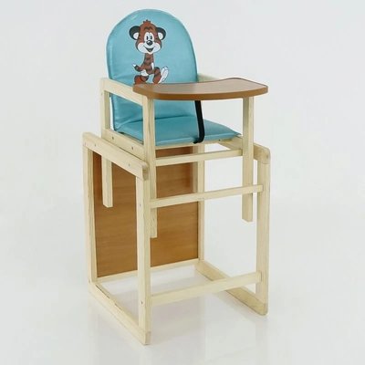 Детский стульчик для кормления - трансформер Мася Тигр голубой фото 1