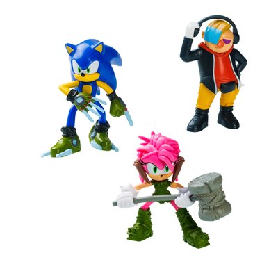 Набор игровых фигурок Sonic Prime Доктор НЕ, Соник, Эми 6.5 см фото 1