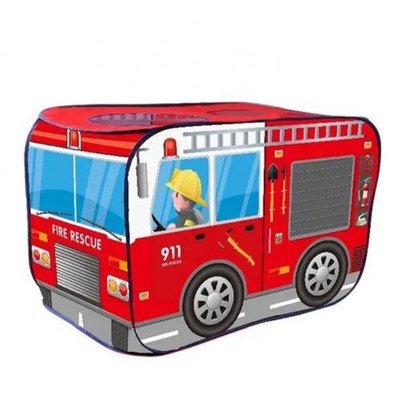 Детская игровая палатка "Пожарная машина" в сумке 111x70x50 см A999-291/294 фото 1