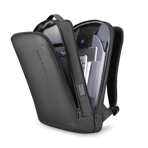 Городской стильный рюкзак Mark Ryden Biz для ноутбука 15.6' черный 15 литров MR9008 фото 5