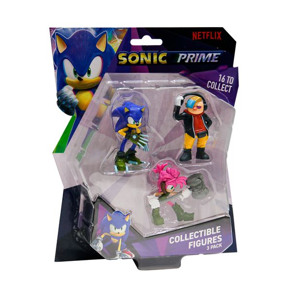 Набір ігрових фігурок Sonic Prime Лікар НІ, Сонік, Емі 6.5 см фото 2