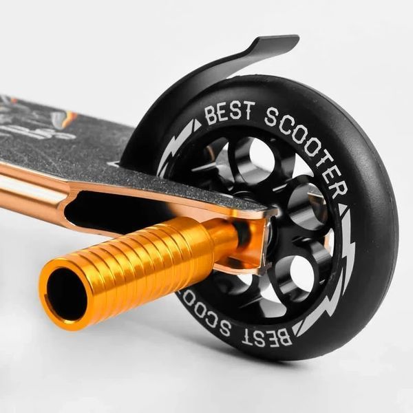 Трюковый самокат Best Scooter Spider HIC-система, пеги, анод, колёса 110 мм кремовый 55084 фото 5