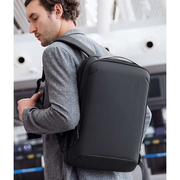 Городской стильный рюкзак Mark Ryden Biz для ноутбука 15.6' черный 15 литров MR9008 фото 9