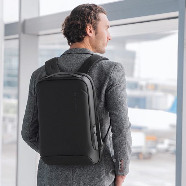 Городской стильный рюкзак Mark Ryden Biz для ноутбука 15.6' черный 15 литров MR9008 фото 10