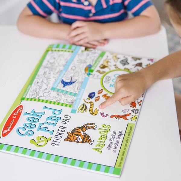 Набір стікерів із завданнями Melissa & Doug &laquo;Знайди наклейку: Тварини&raquo; 400+ стікерів MD30152 фото 2