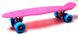 Классический пенни борд для девочек "Pastel Series" с матовыми колесами Малиновый цвет фото 3