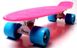 Класичний пенніборд для дівчат "Pastel Series" з матовими колесами Малиновий колір фото 4