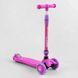 Дитячий самокат - беговел 3 в 1 з амортизатором та підсвічуванням Best Scooter рожевий BS-26566 фото 6