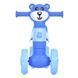 Дитячий перший біговел Bambi Little Bear колеса 6" музичний пластиковий синій M 5762 фото 5