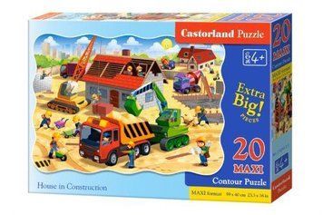 Пазли Максі Castorland "Будівництво будинку" 20 елементів 59 х 40 см С-02412 фото 1