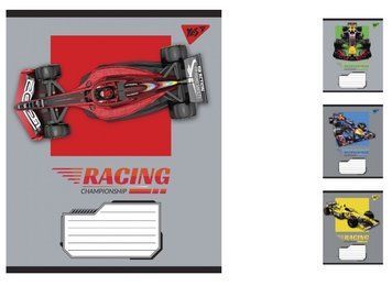 Набір учнівських зошитів Yes Racing championship формат А5, 24 арк. в клітинку 20 шт. 765890 фото 1