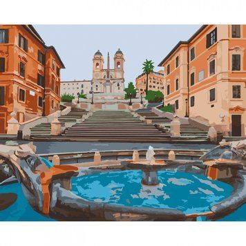 Картина по номерам Art Craft "Площадь Испании в Риме" 40х50см 11228-AC фото 1