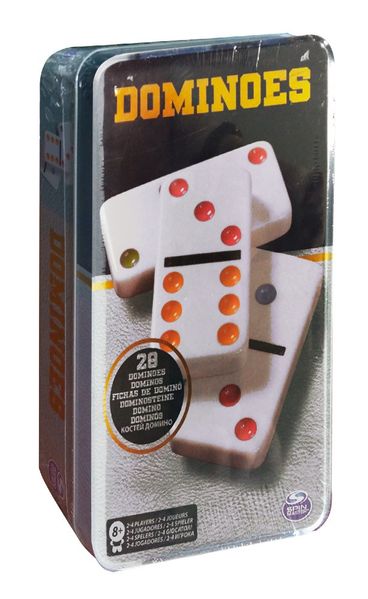 Настольная игра Spin Master «Домино цветное» (в жестяной коробке) фото 3