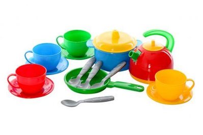 Набор игрушечной посуды ТехноК Маринка-5 17 предметов 1134 фото 1