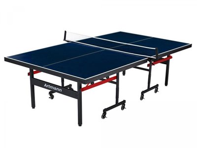 Тенісний стіл пересувний Artmann Bronx Elite із сіткою 274х152 см ЛДСП синій фото 1