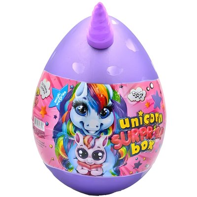 Яйце - сюрприз Danko Toys Unicorn Surprise Box (рос) фіолетовий USB-01-01 фото 1